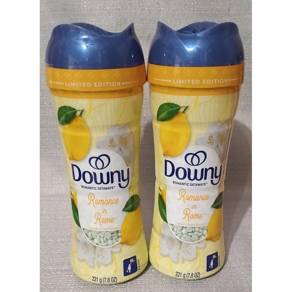 Lot Of 2 Downy Romantic Getaway Romance In Rome 7.8 oz Laundry Scent Beads